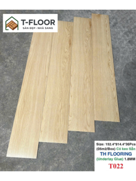 Sàn nhựa có keo sẵn 1.6mm - Mã T022