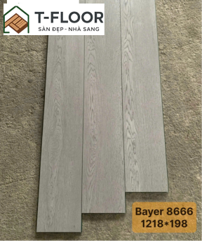 Sàn Gỗ Thẳng 8mm - Bayer 8666
