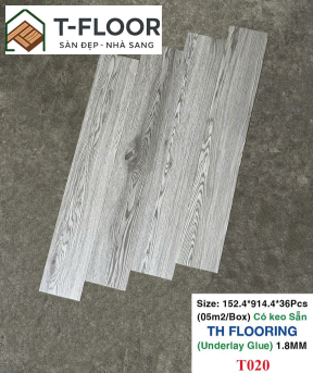 Sàn nhựa có keo sẵn 1.6mm - Mã T020