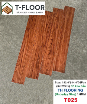 Sàn nhựa có keo sẵn 1.6mm - Mã T025