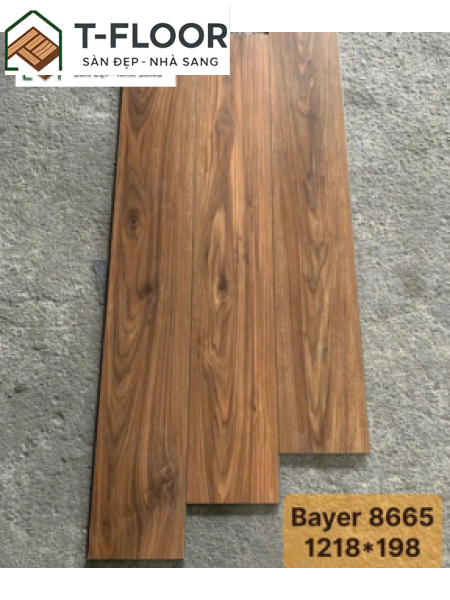 Sàn Gỗ Thẳng 8mm - Bayer 8665